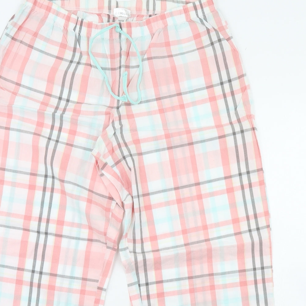 Me to you Womens Pink Check  Cami Pyjama Pants Size 16