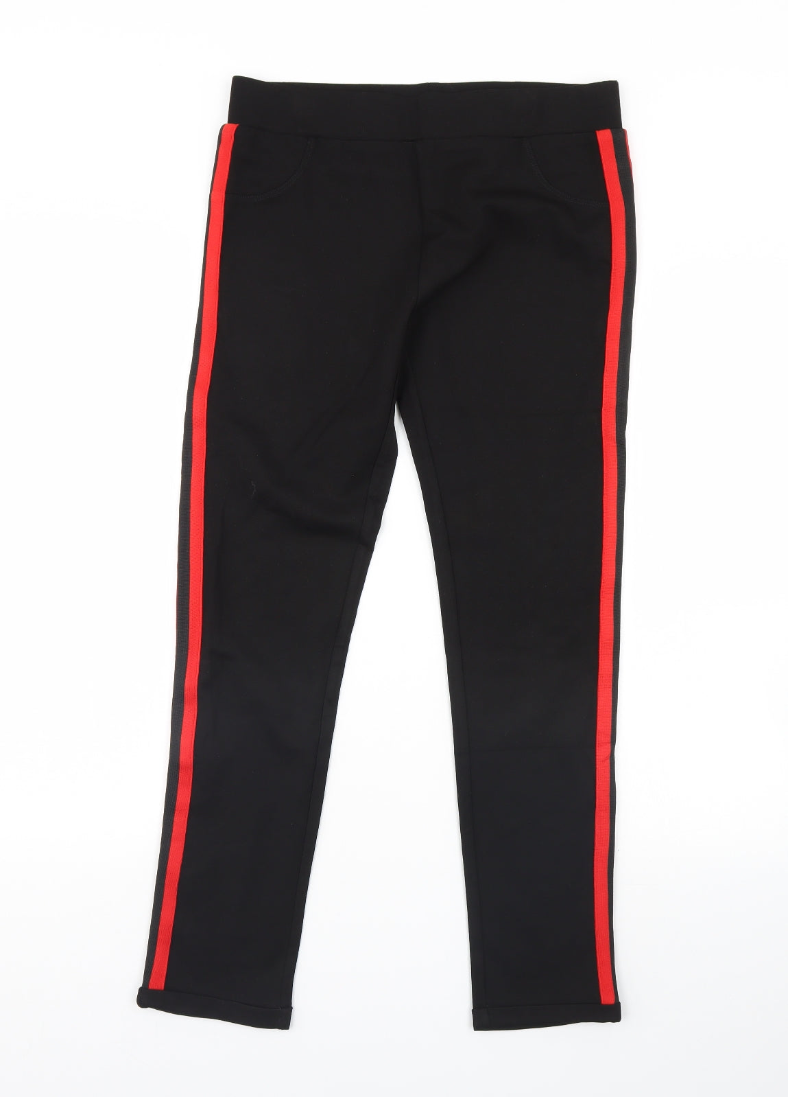 europa Womens Black   Capri Leggings Size L L28 in