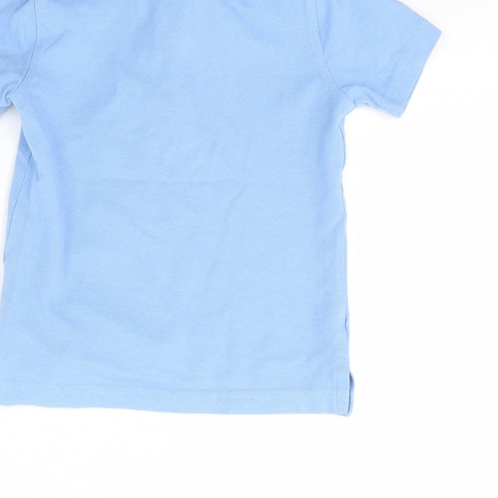 lily & dan Boys Blue   Basic Polo Size 3 Years  - School