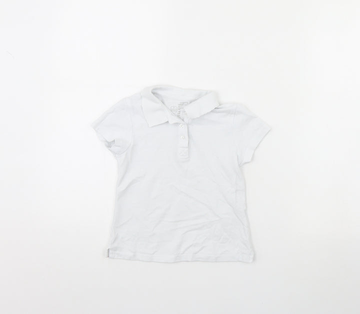Smart start Girls White   Basic Polo Size 6 Years