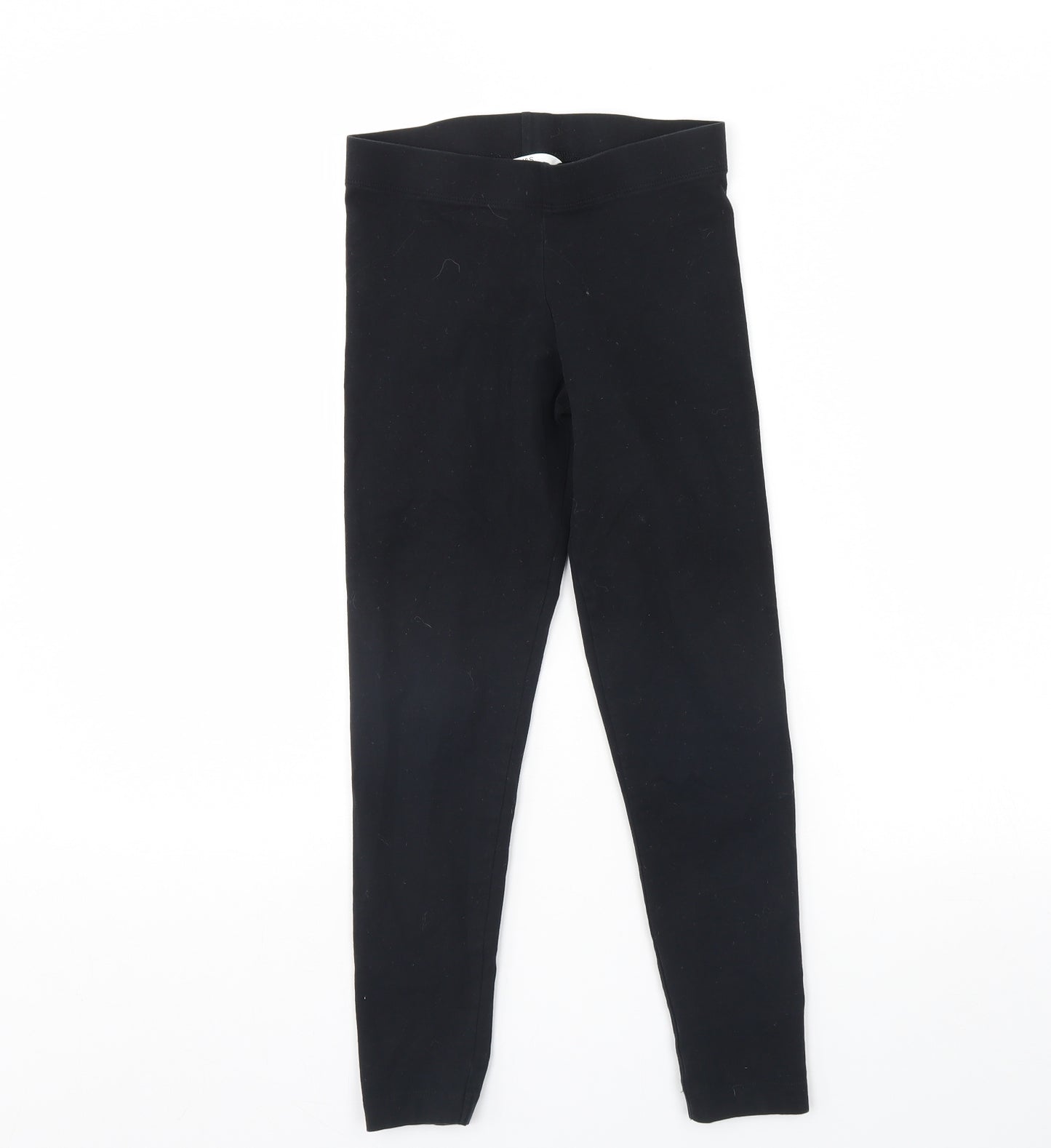 m&s Girls Black   Capri Trousers Size 11 Years