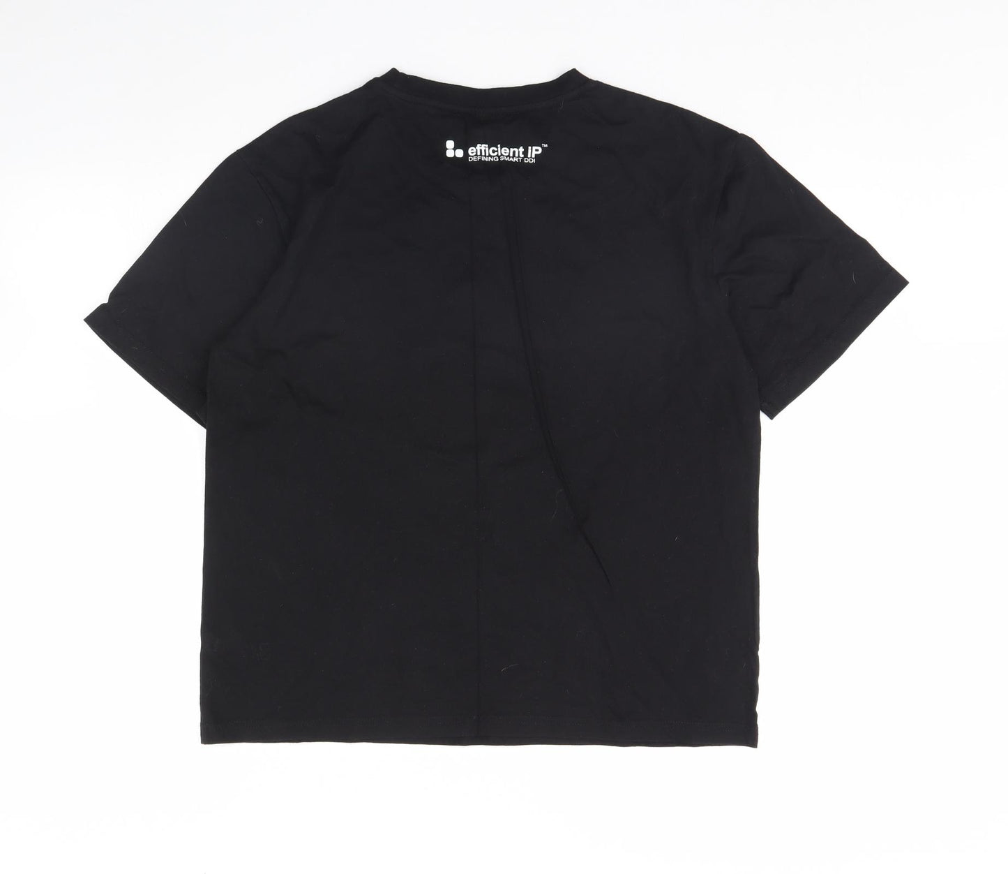 Preworn Mens Black    T-Shirt Size L  - Keep calm and