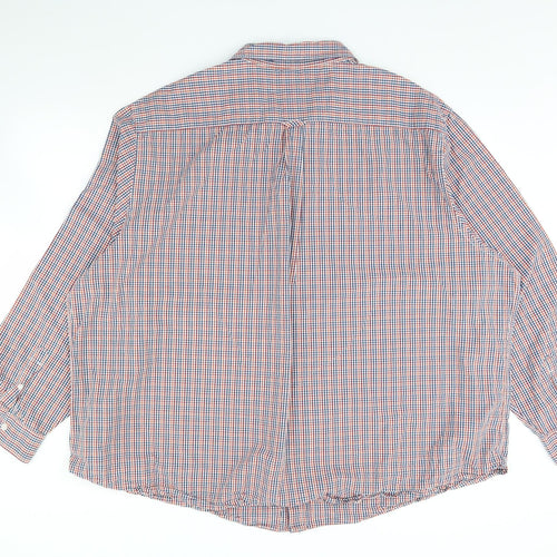 Maine Mens Red Check   Dress Shirt Size XL