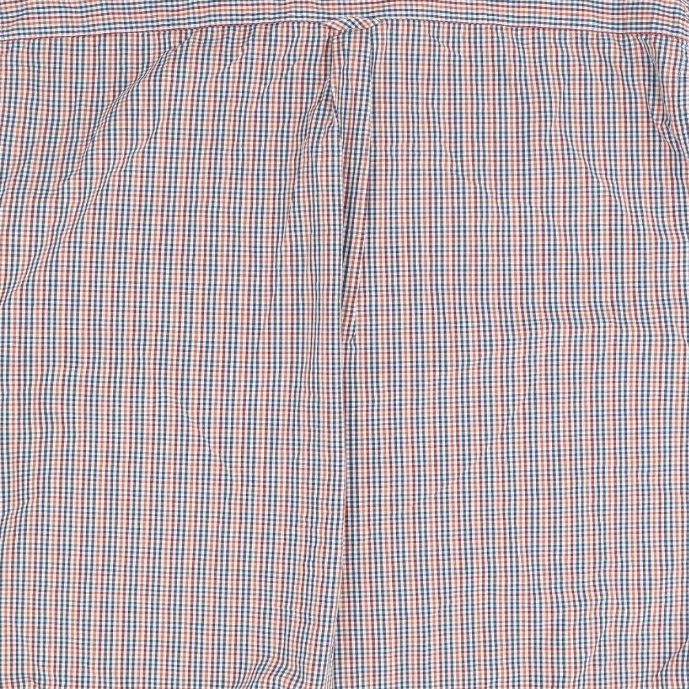 Maine Mens Red Check   Dress Shirt Size XL