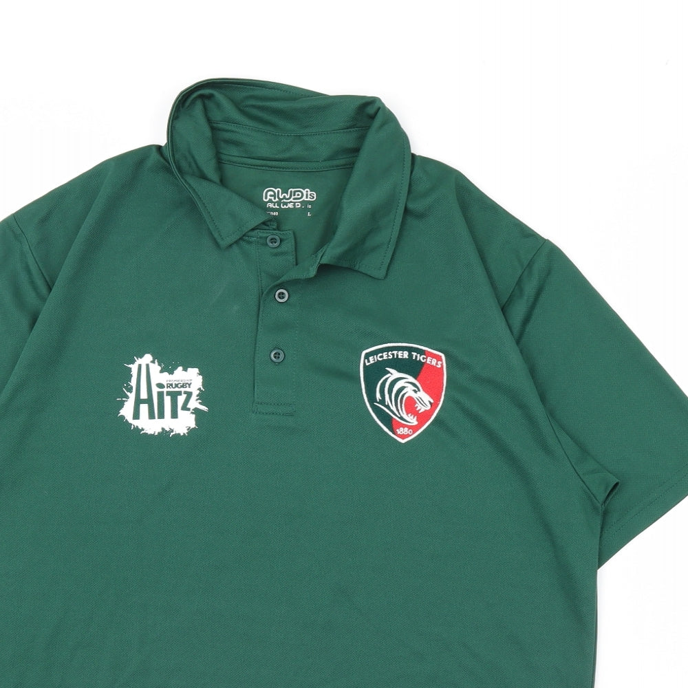 AWD Mens Green    Polo Size L