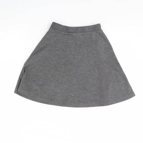 Back To School Girls Grey   Flare Skirt Size 7 Years