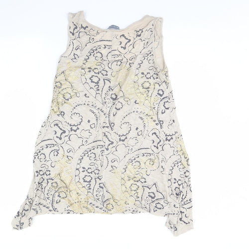 Per Una Womens Beige Fair Isle  Basic Tank Size 10