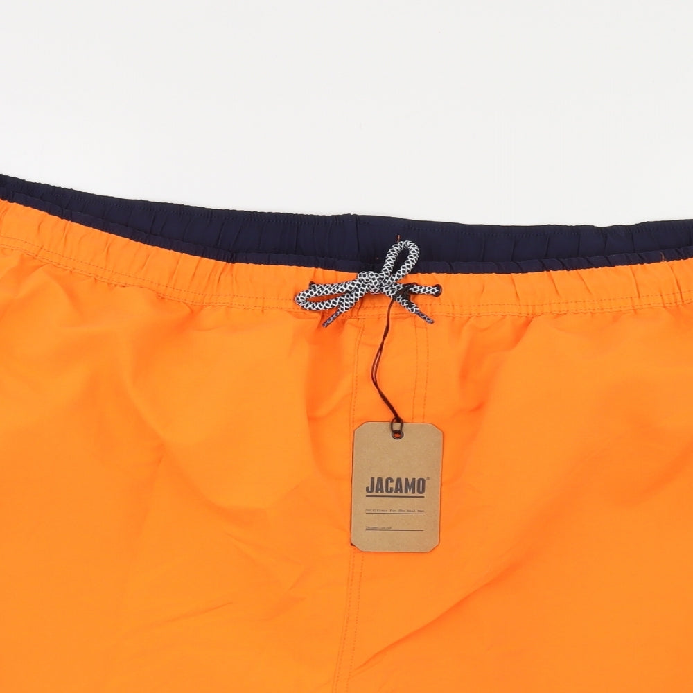 Jacamo Mens Orange   Bermuda Shorts Size XL - 5XL