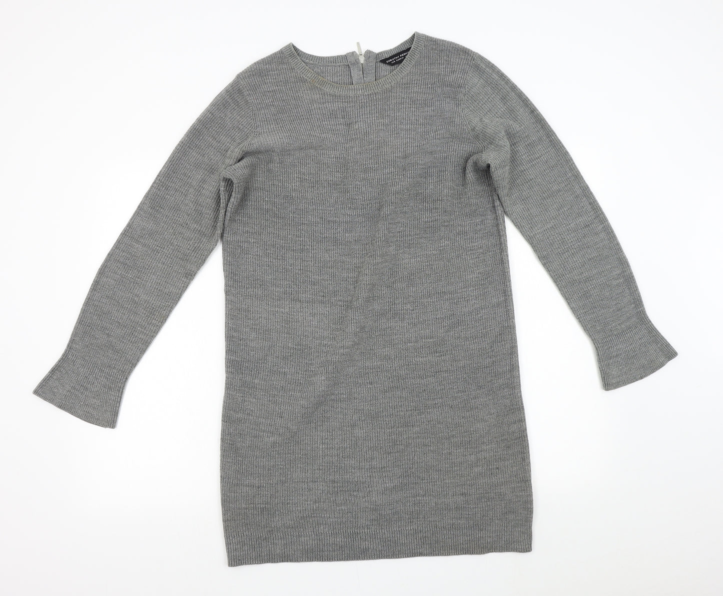 Dorothy Perkins Womens Grey   Jumper Dress  Size 14