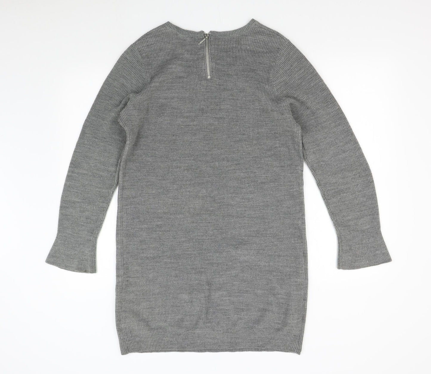 Dorothy Perkins Womens Grey   Jumper Dress  Size 14