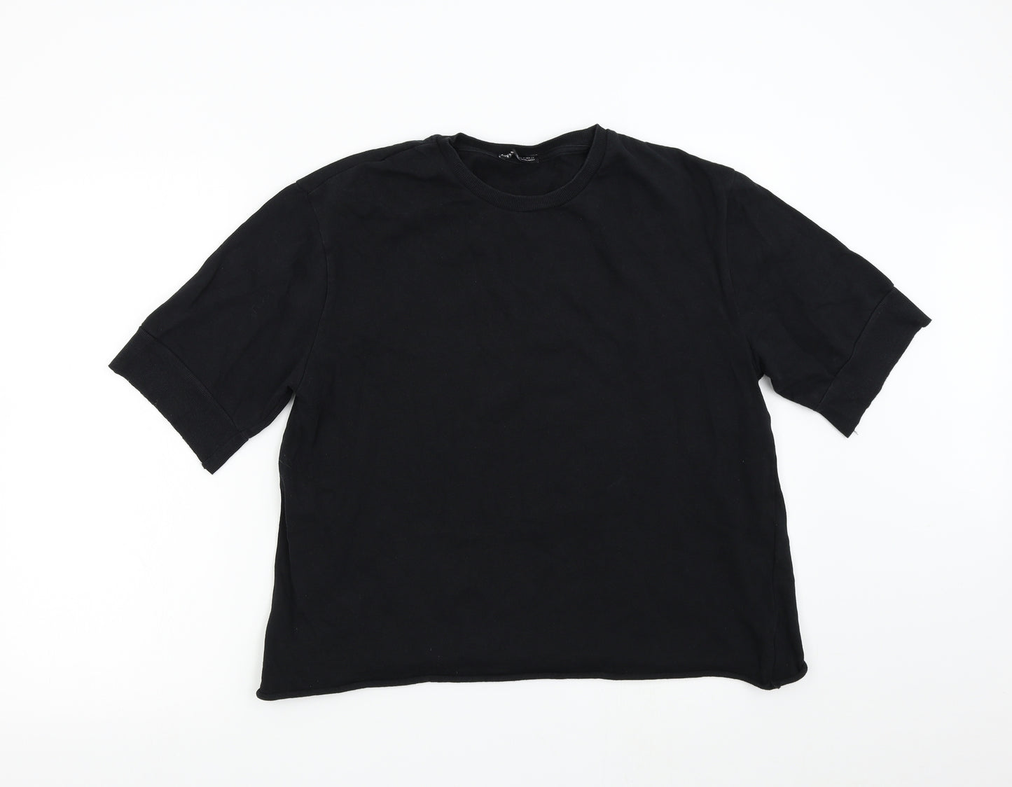 Zara Womens Black   Pullover Sweatshirt Size M