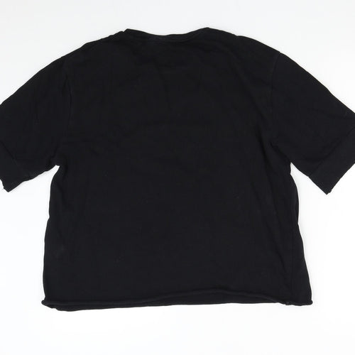 Zara Womens Black   Pullover Sweatshirt Size M