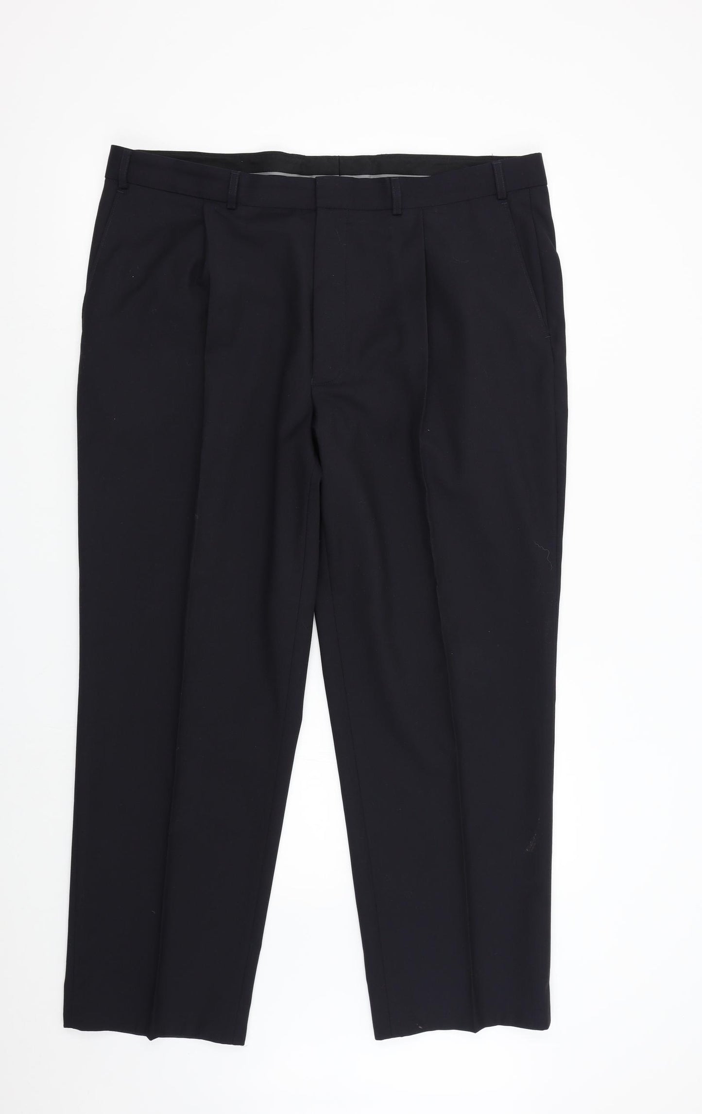 M&S Mens Black    Suit Trousers Size 40 L29 in