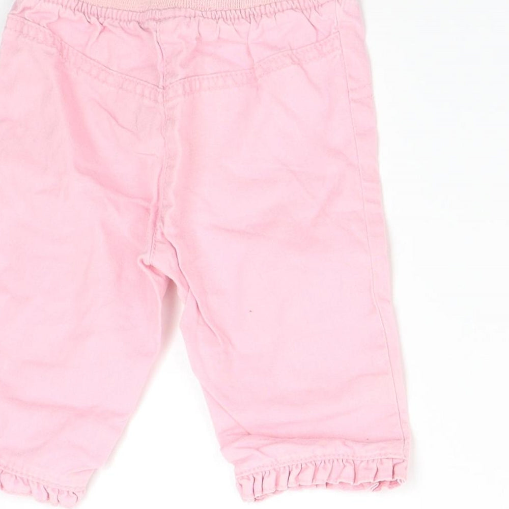 Debenhams Baby Pink   Track Pants Trousers Size 3-6 Months