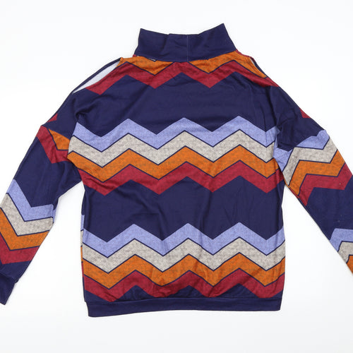 Yoins Womens Multicoloured Striped  Pullover Sweatshirt Size 18