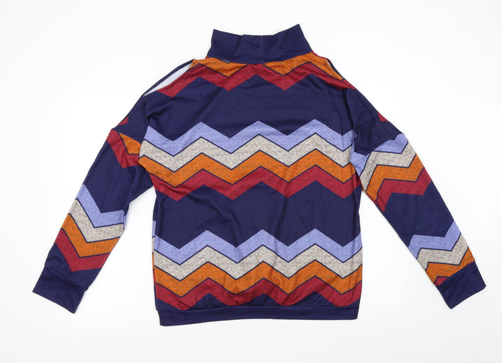 Yoins Womens Multicoloured Striped Pullover Sweatshirt Size 18