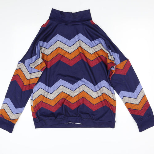 Yoins Womens Multicoloured Striped  Pullover Sweatshirt Size 18
