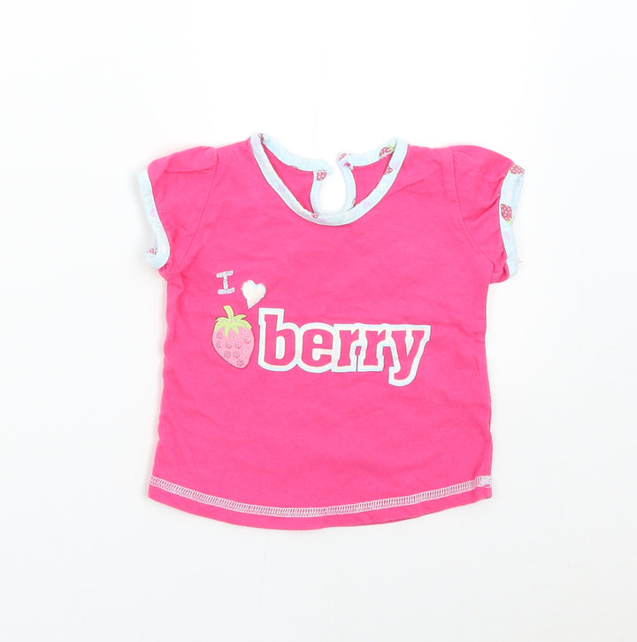 M&S Baby Pink   Basic T-Shirt Size 3-6 Months