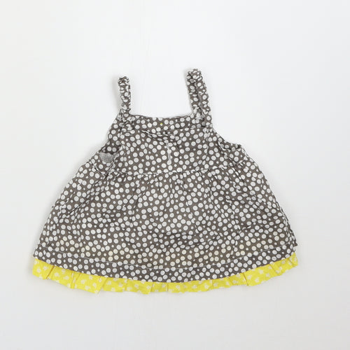 Confetti Baby Brown Polka Dot  Shift  Size 6-9 Months