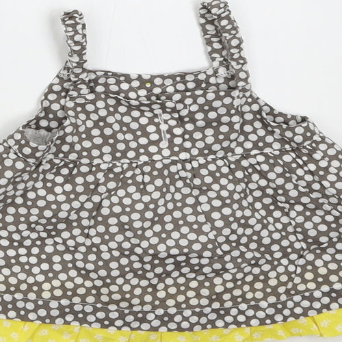 Confetti Baby Brown Polka Dot  Shift  Size 6-9 Months