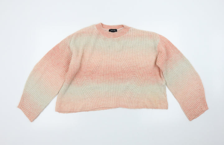 New Look Womens Pink  Knit Pullover Jumper Size M