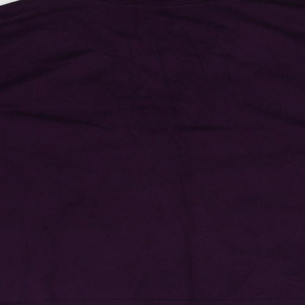 BM Collection Womens Purple  Knit Cardigan Jumper Size XL