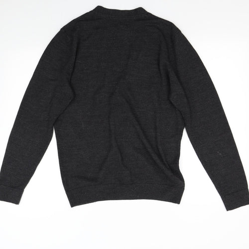 River Island Womens Grey  Knit Cardigan Jumper Size M