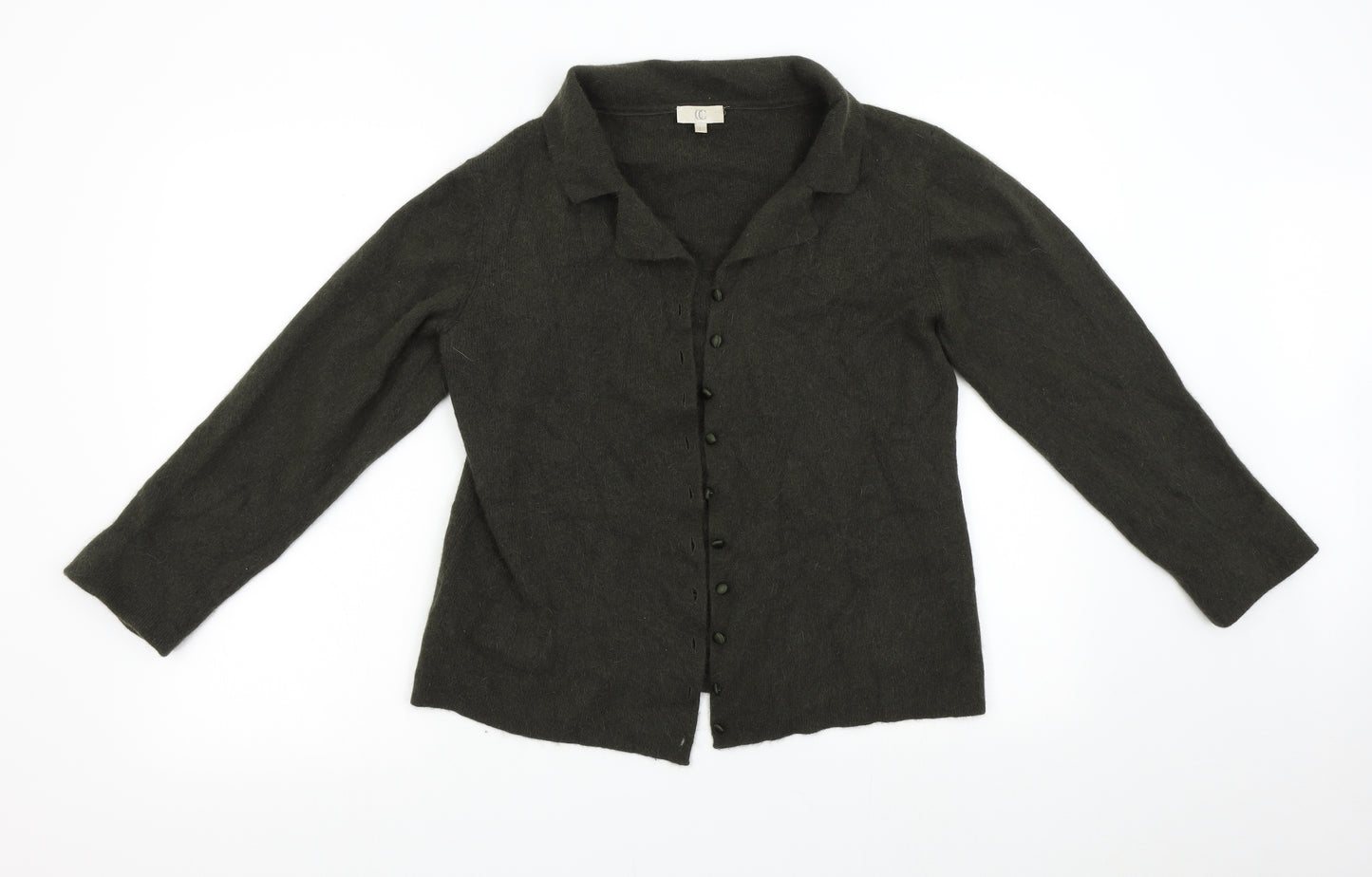 CC Womens Green   Cardigan Jumper Size L