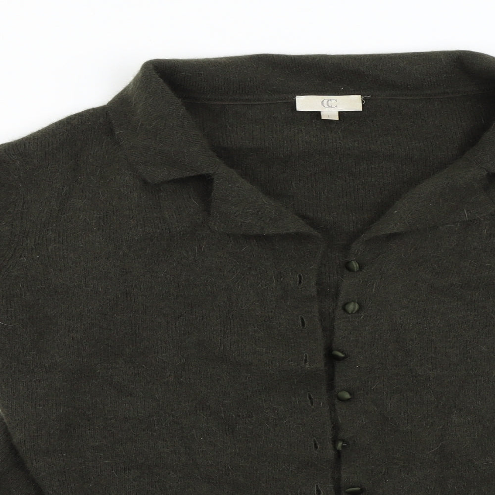 CC Womens Green   Cardigan Jumper Size L
