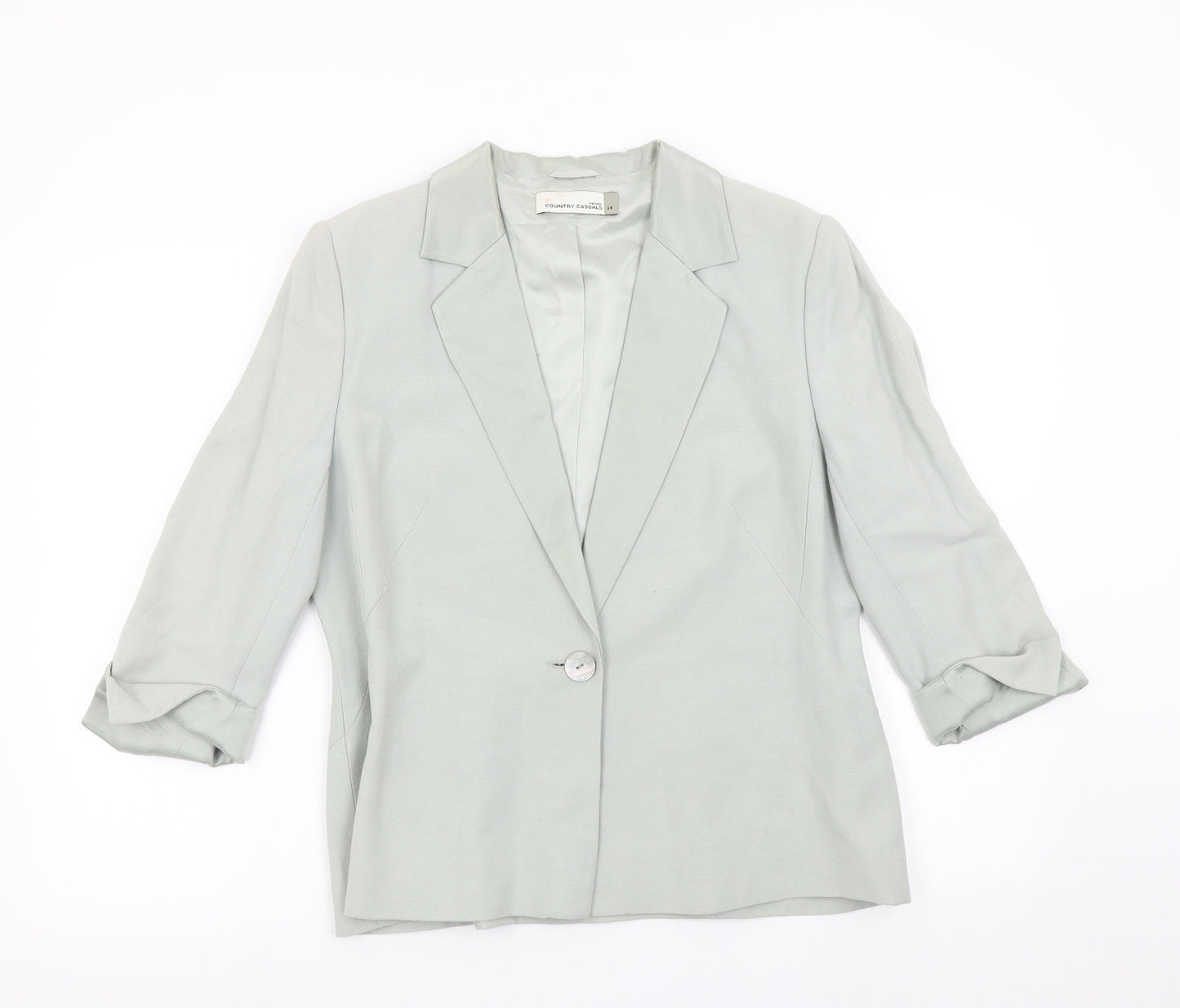 Country Casuals Womens Green   Jacket Blazer Size 14