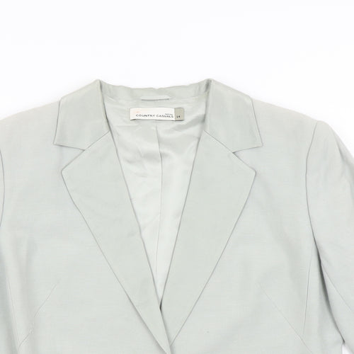 Country Casuals Womens Green   Jacket Blazer Size 14