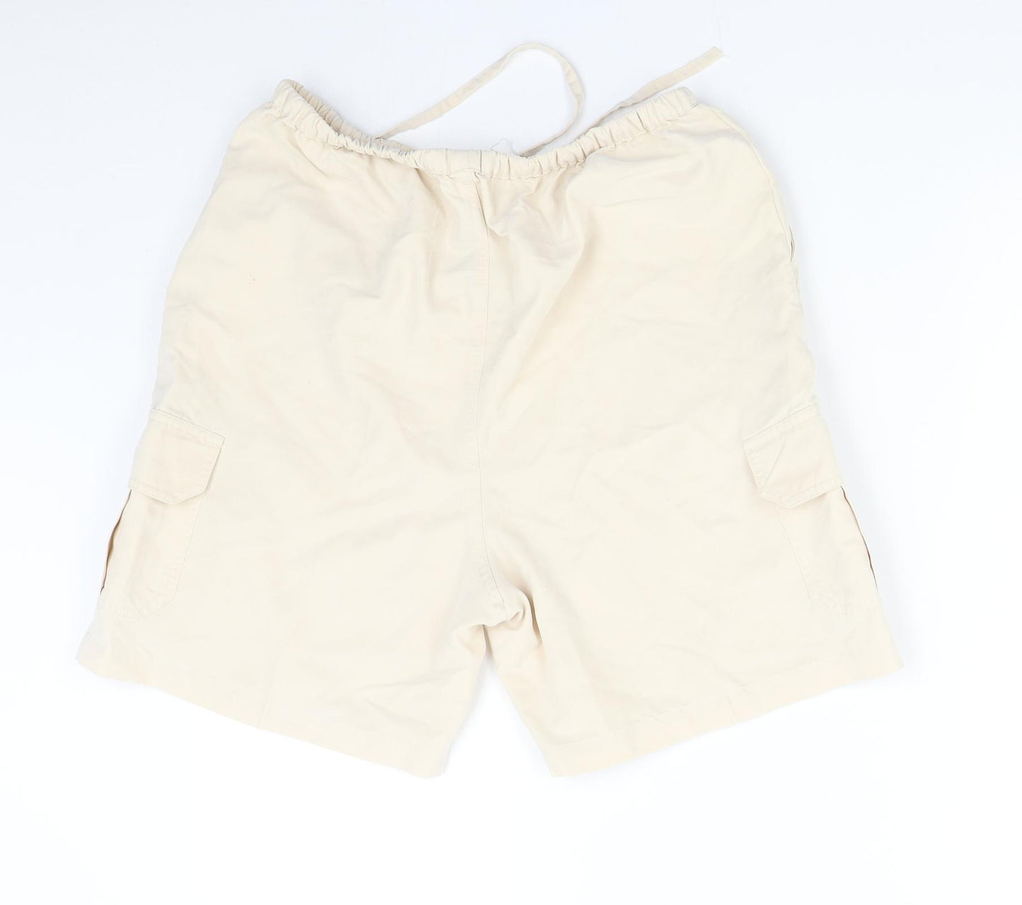 Isabelle Womens Beige   Cargo Shorts Size 14