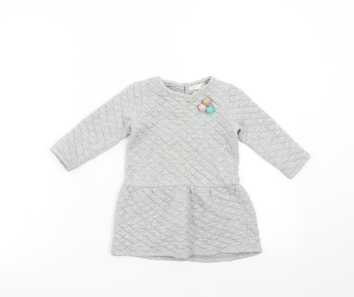 Country Road Baby Grey   Jumper Dress  Size 18-24 Months
