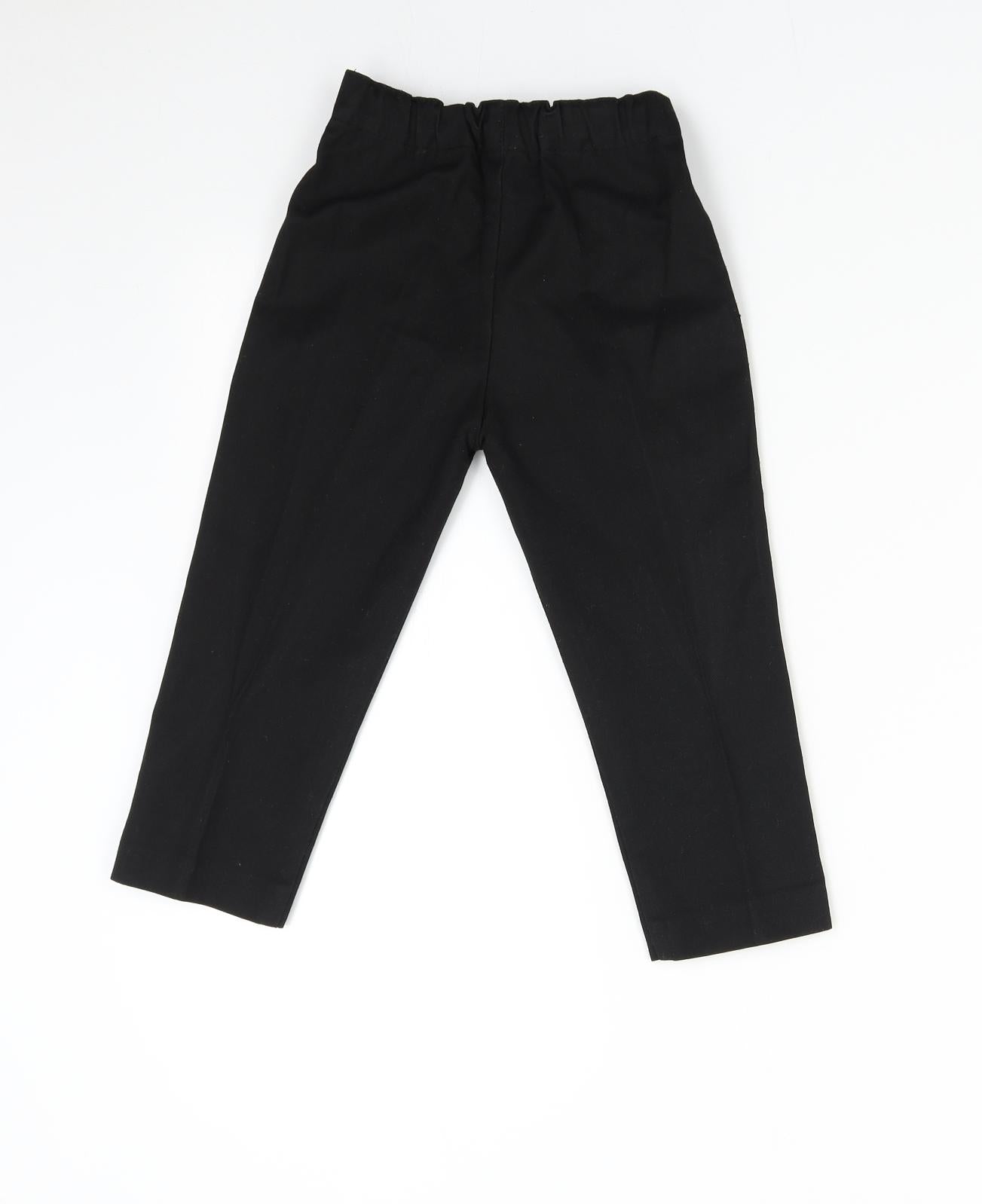 AST Boys Black   Dress Pants Trousers Size 3-4 Years - School