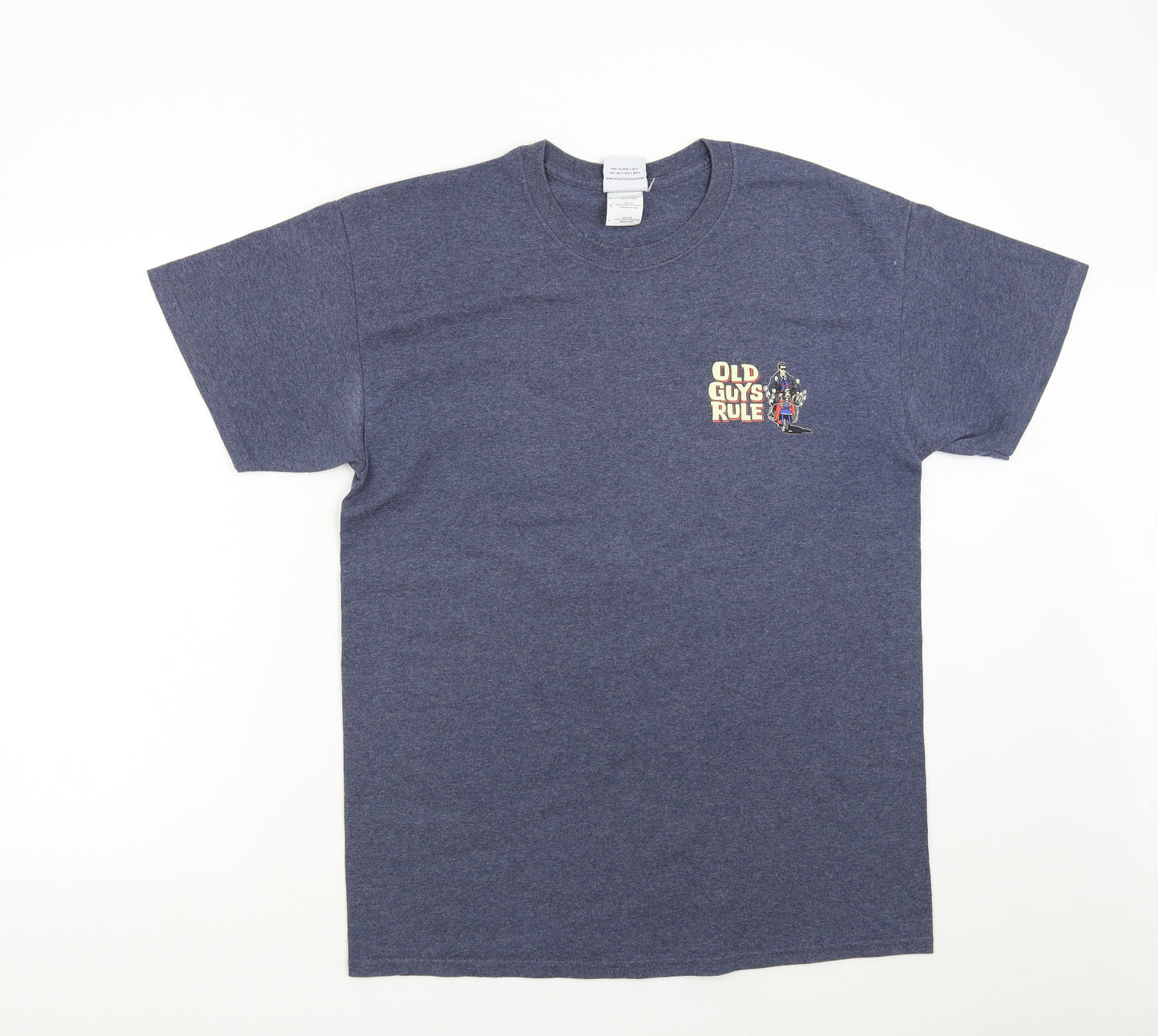 Old Guys Rule Mens Blue    T-Shirt Size L