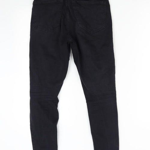 Topshop Womens Black  Denim Skinny Jeans Size 28 L30 in