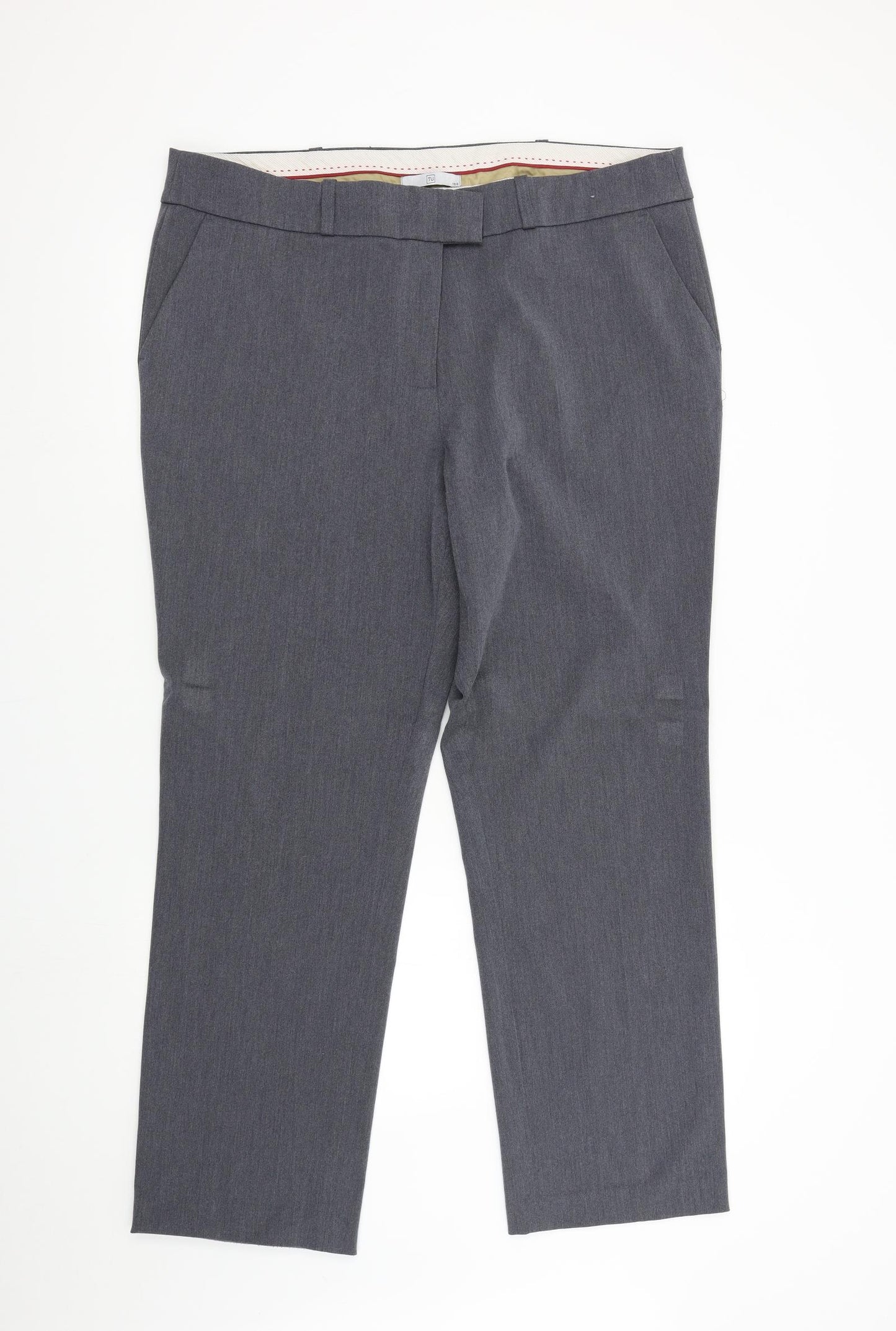 TU Womens Grey   Trousers  Size 18 L30 in