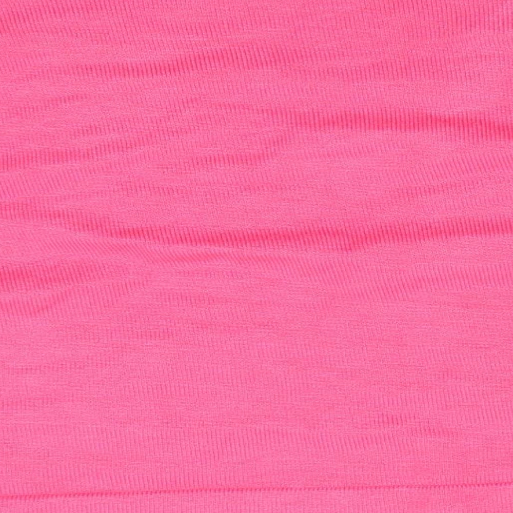 Mia Moda Womens Pink   Cardigan Jumper Size L  - Shrug Style Cardigan