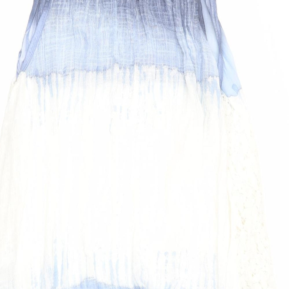 Apricot Womens Blue Floral  Fit & Flare