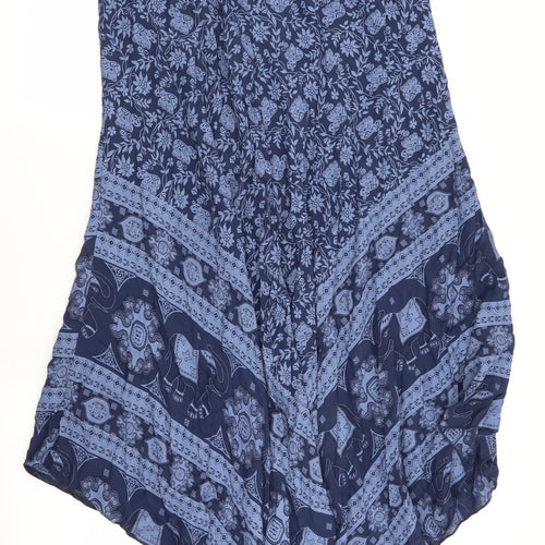 Cerulean Womens Blue Floral  Tank Dress