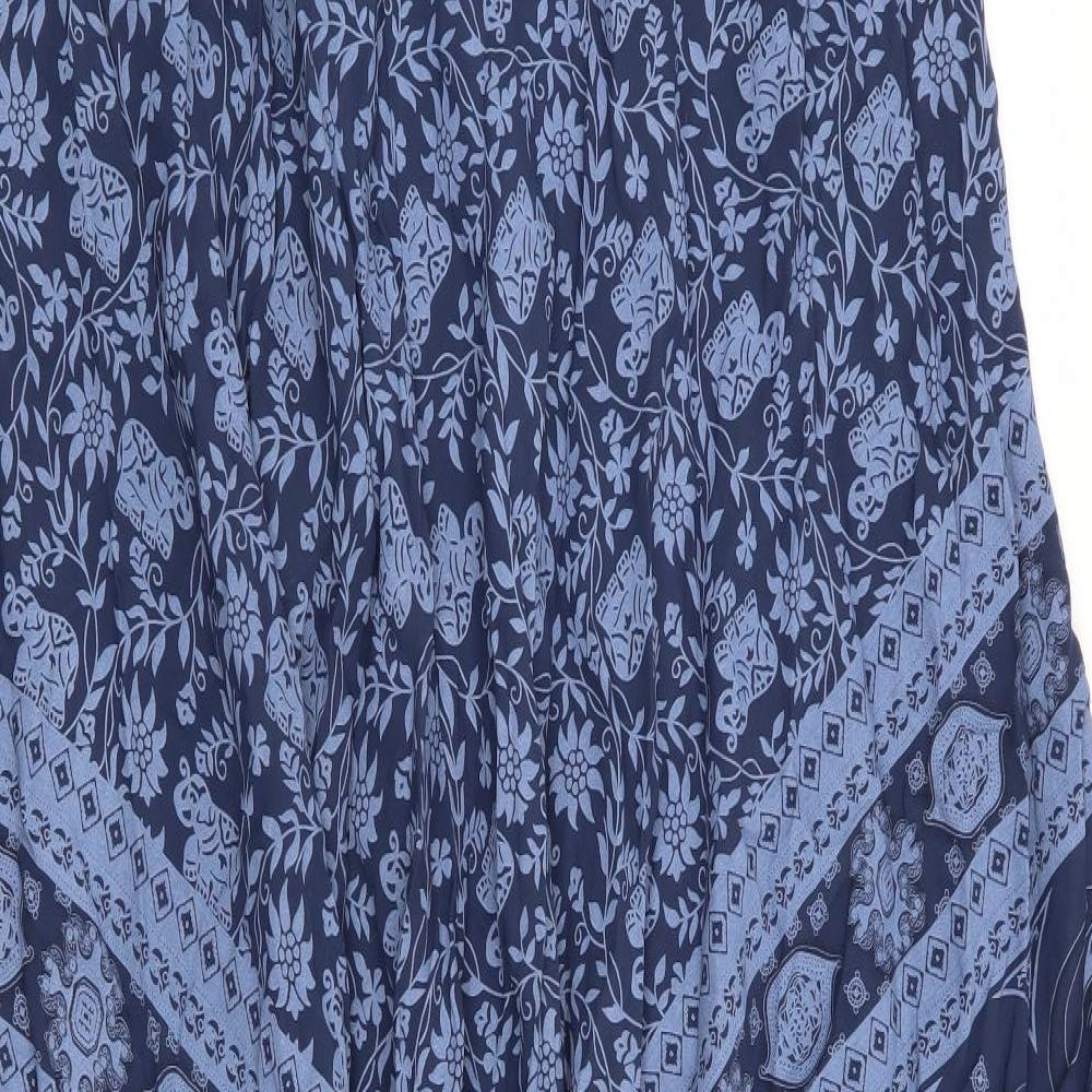 Cerulean Womens Blue Floral  Tank Dress