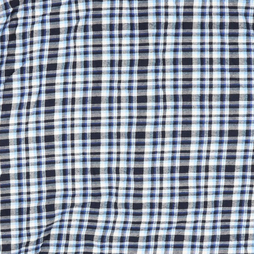 Livergy Mens Blue Check   Pyjama Top Size L