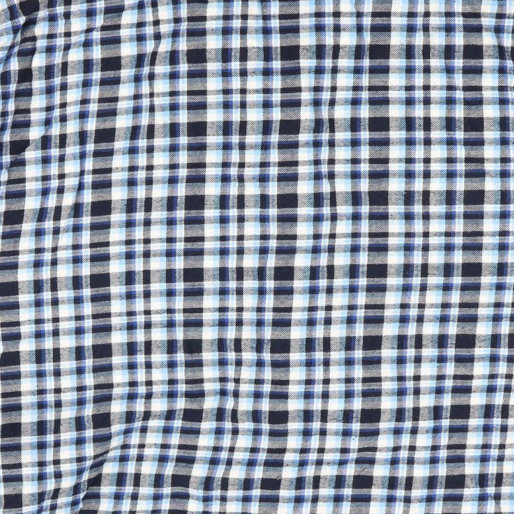 Livergy Mens Blue Check   Pyjama Top Size L