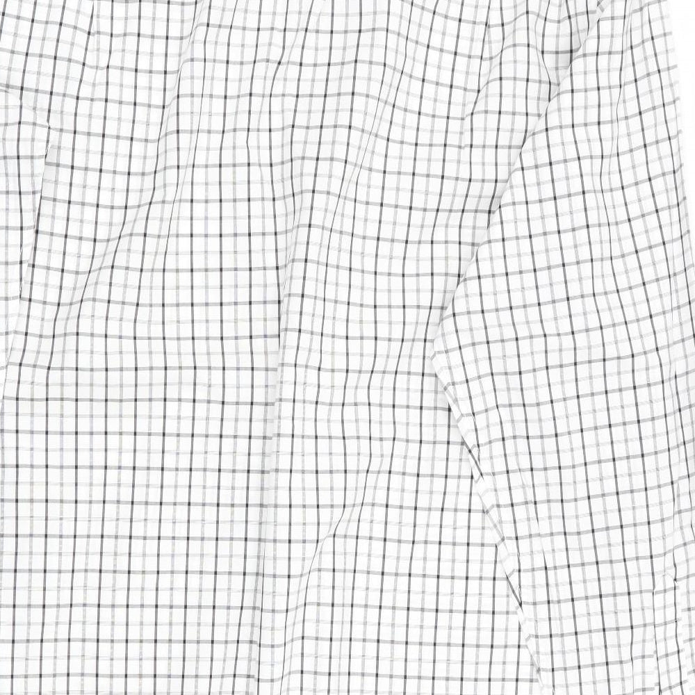 Charles Tyrwhitt Mens Grey Check   Button-Up Size XL