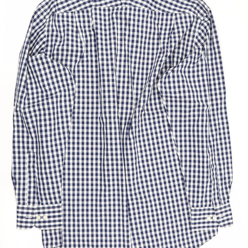 Charles Tyrwhitt Mens Blue Check   Button-Up Size XL
