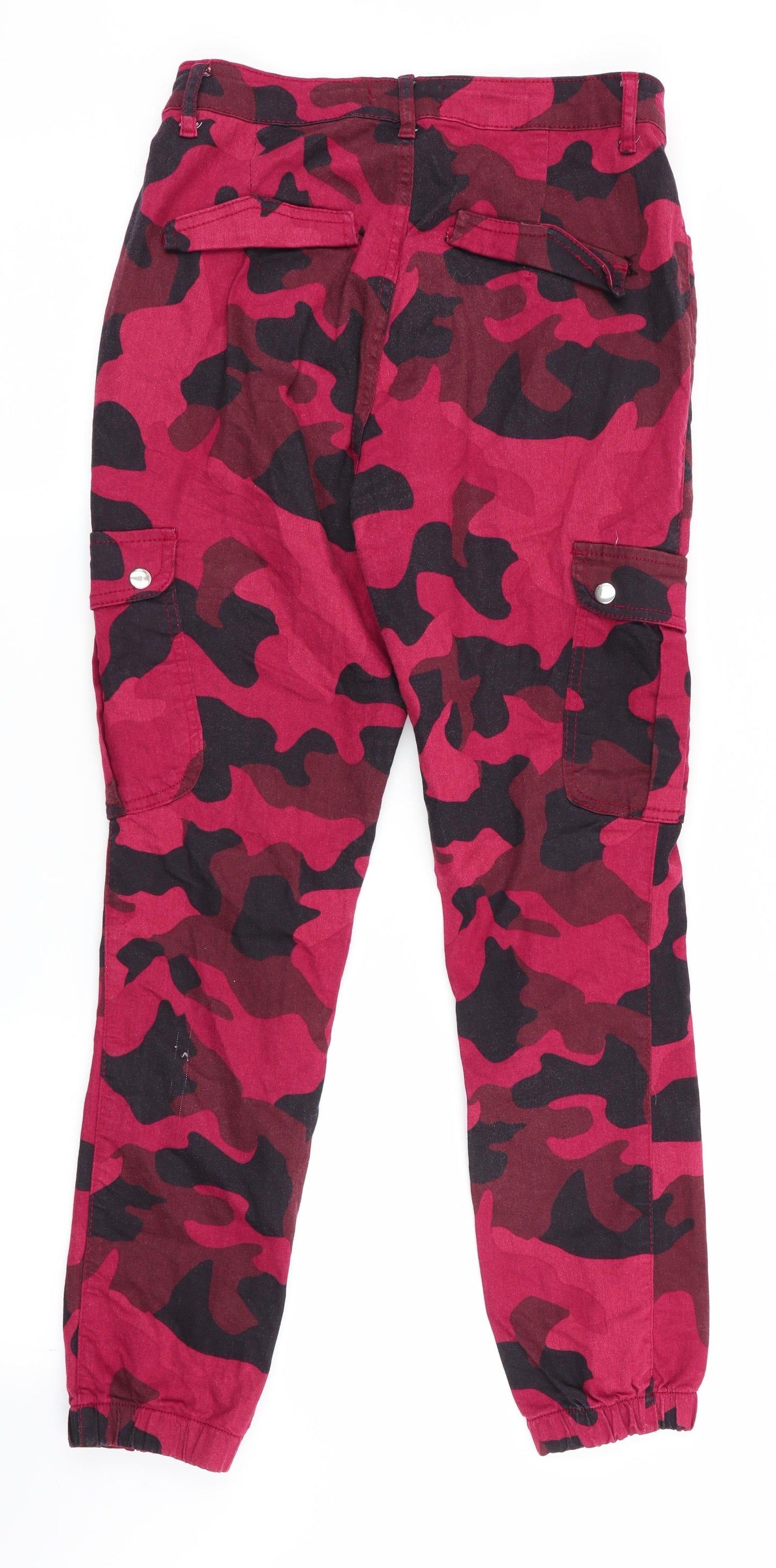 Select Womens Red Camouflage  Jogger Trousers Size 12 L28 in