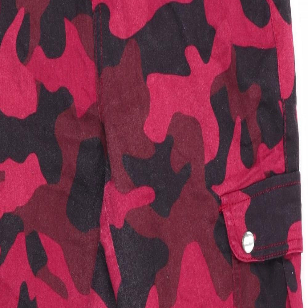 Select Womens Red Camouflage  Jogger Trousers Size 12 L28 in