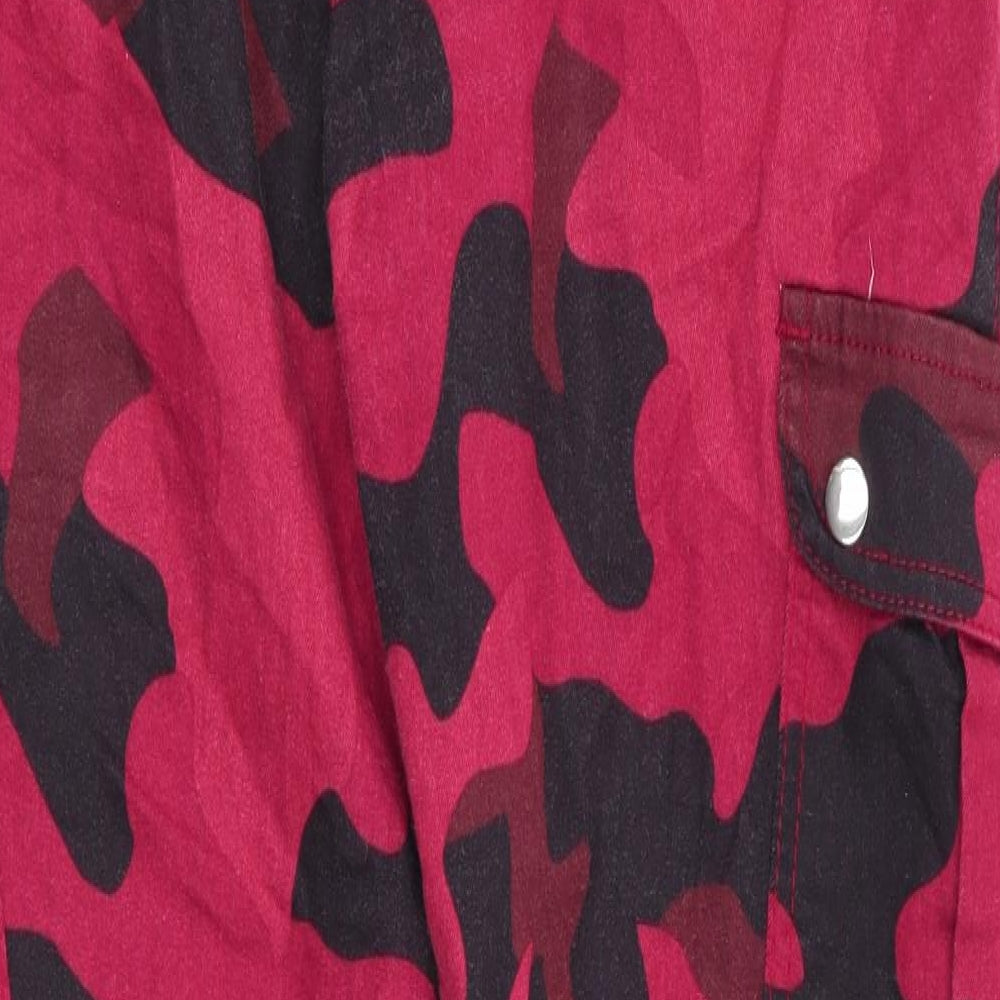 Select Womens Red Camouflage  Jogger Trousers Size 12 L28 in
