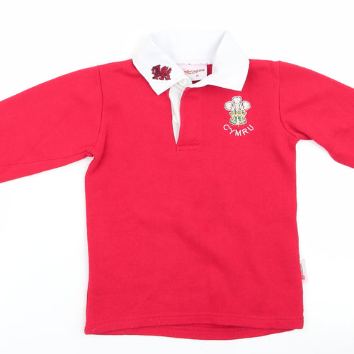 Pendragon Wales Boys Red   Pullover Jumper