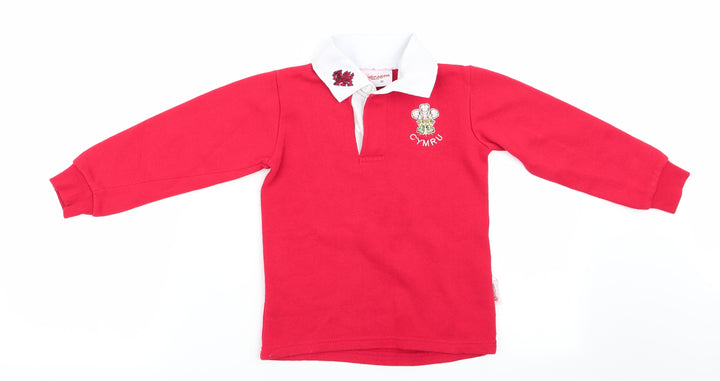 Pendragon Wales Boys Red Pullover Jumper